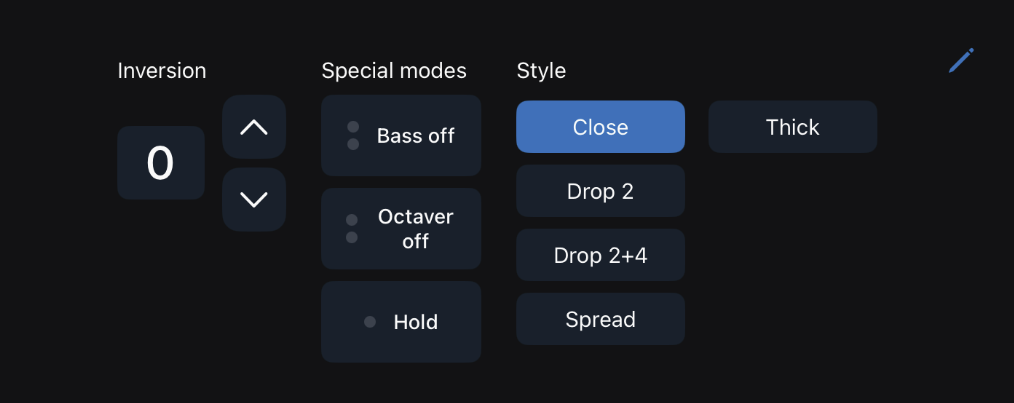 iPad Control Section