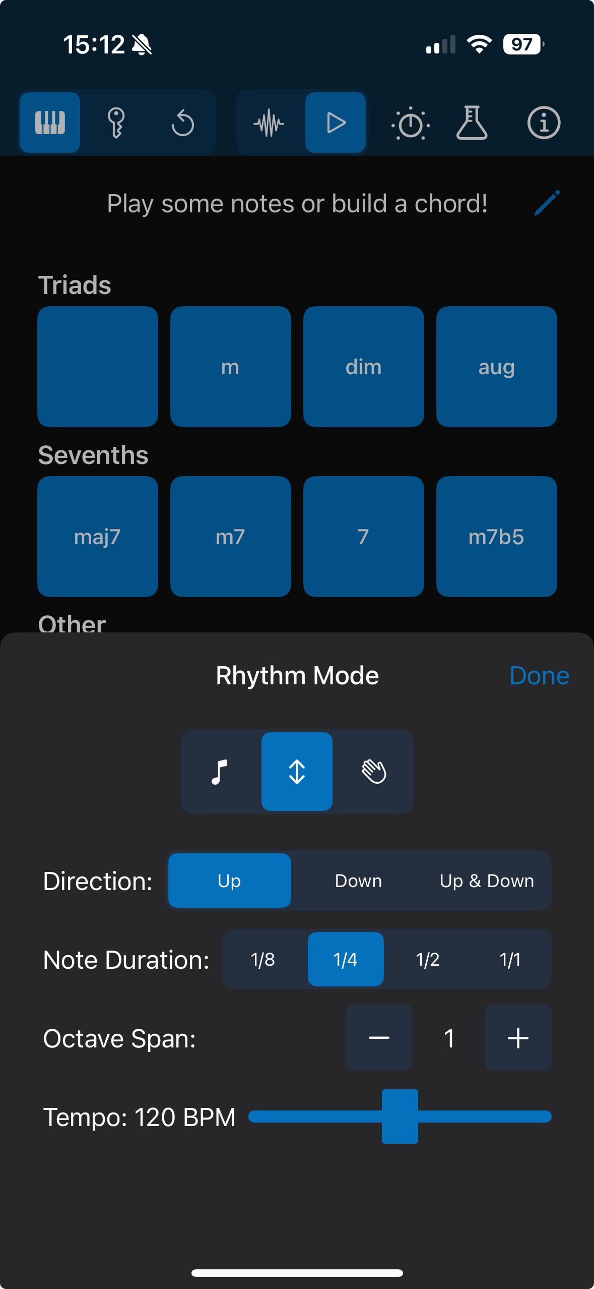 iPhone Rhythm Modes Overview